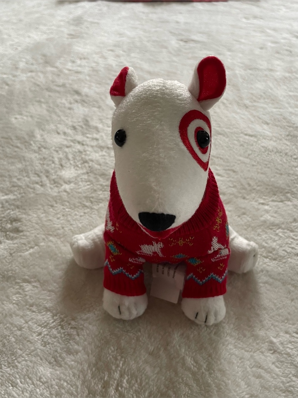 2017 Target Bullseye Dog Ugly Sweater Christmas Plush